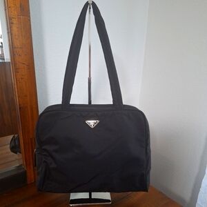 Prada Black Nylon Tote Bag